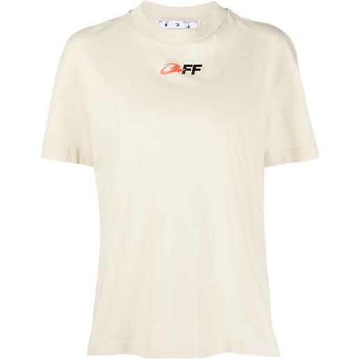 Off-White t-shirt con stampa grafica - toni neutri