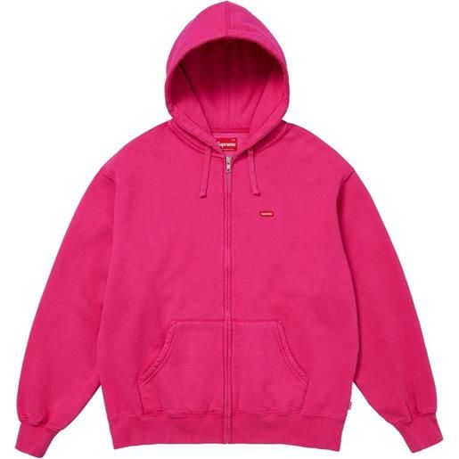 Supreme felpa con cappuccio e zip - rosa