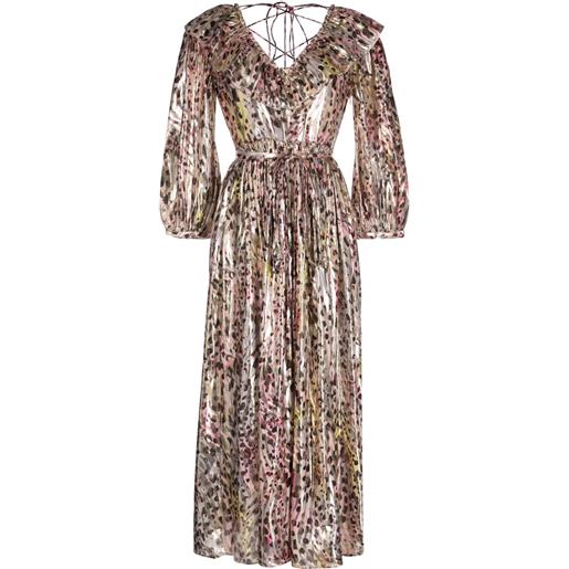 Hayley Menzies abito con scollo a v - multicolore