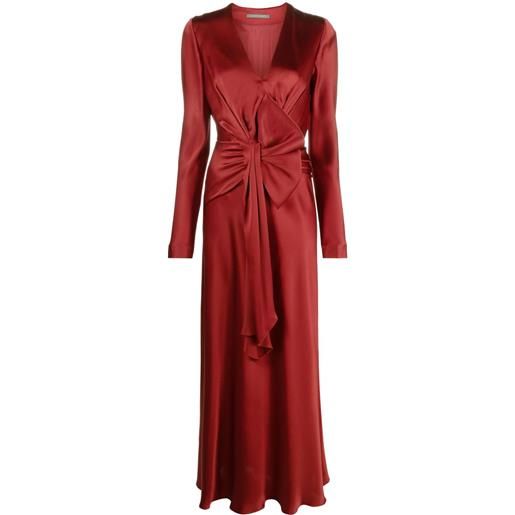Alberta Ferretti abito da sera con fiocco - rosso