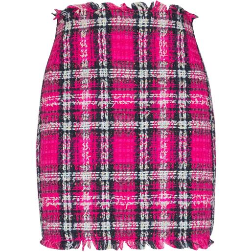 Balmain minigonna con glitter - rosa