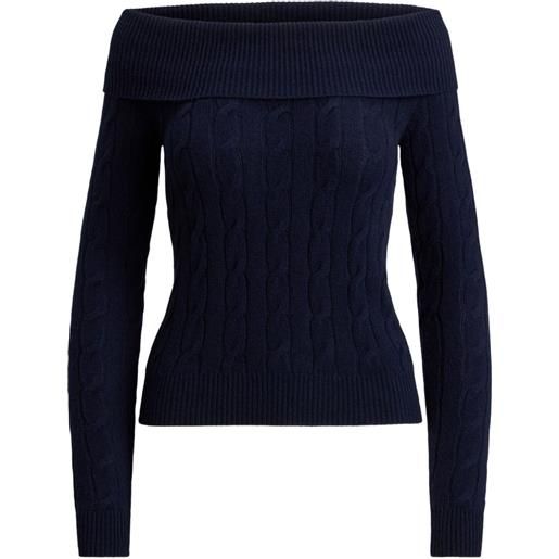 Ralph Lauren Collection maglione con spalle scoperte - blu