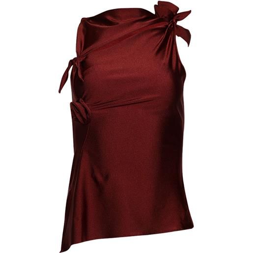 Coperni top asimmetrico - rosso