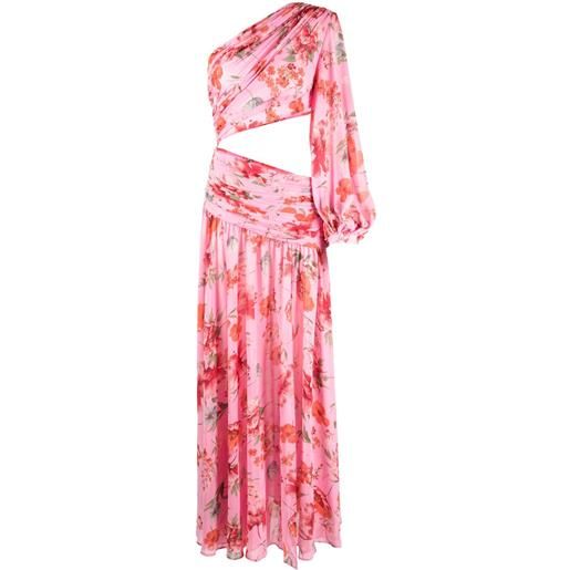 Bronx and Banco abito a fiori con cut-out - rosa