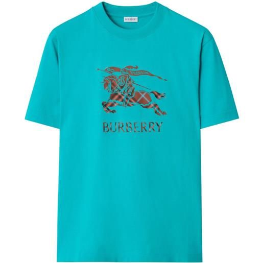 Burberry t-shirt con logo - blu
