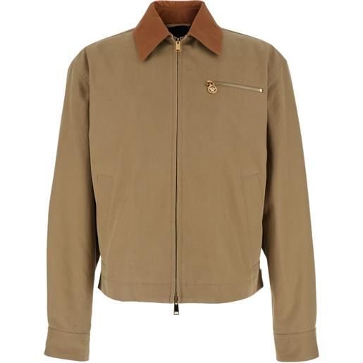 Versace giacca con taschino - marrone