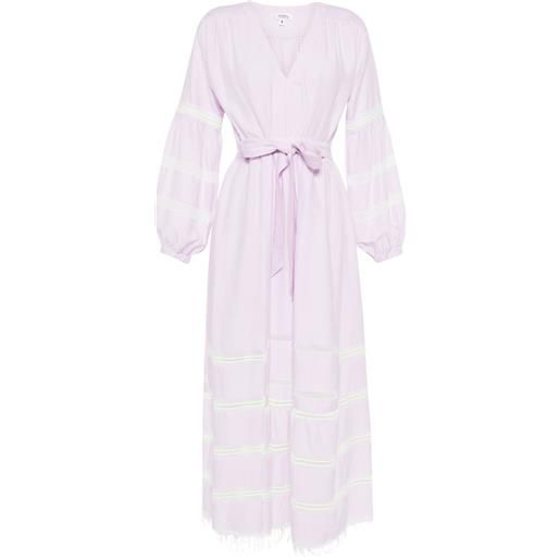 lemlem abito lungo traforato elsabet - viola