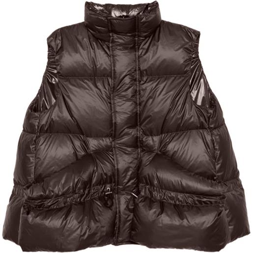 sacai gilet trapuntato - marrone