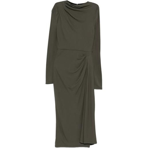 ERDEM abito midi a maniche lunghe - verde