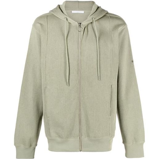 Helmut Lang felpa con cappuccio - verde