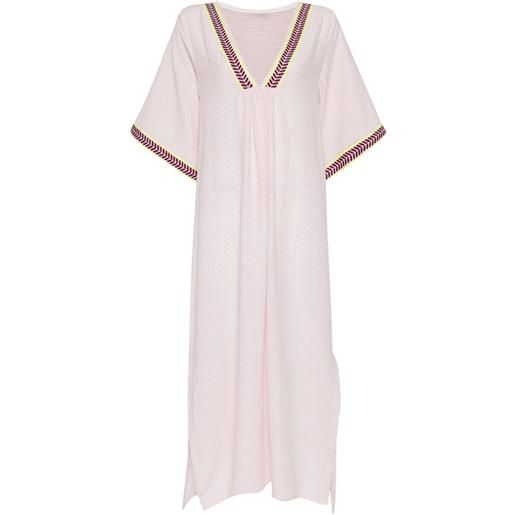 lemlem abito lungo traforato edna - rosa