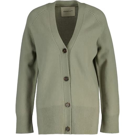 Gant cardigan con scollo a v - verde