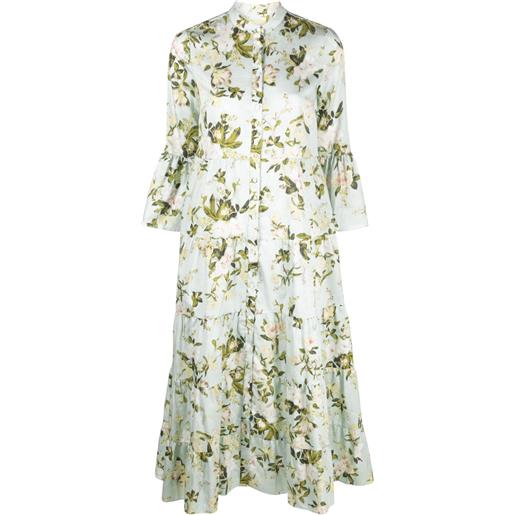 ERDEM abito a fiori panthea - verde