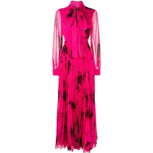 ERDEM abito da sera a fiori - rosa