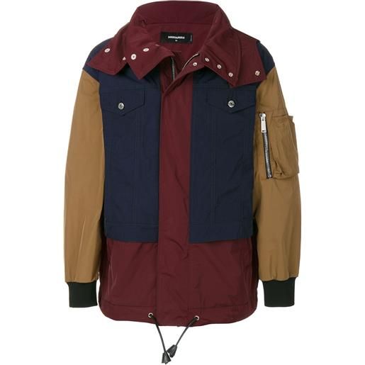 DSQUARED2 giacca con zip - multicolore