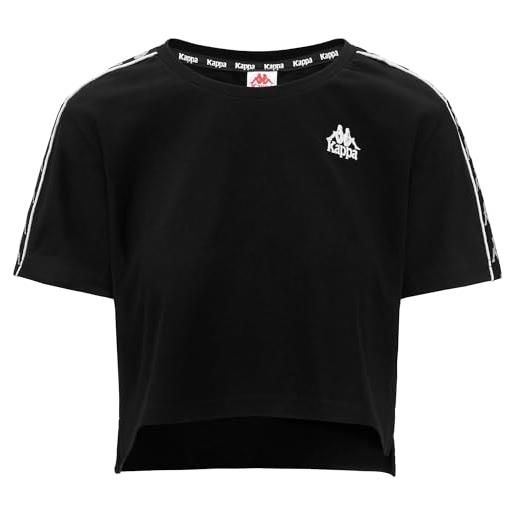 Kappa Yerri Auth Tee – Maglietta Donna A Maniche Corte, Sportiva, Con Logo Sul Petto