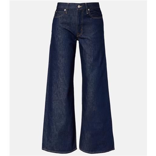 Slvrlake jeans selena a gamba larga e vita alta