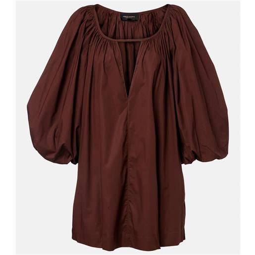 Adriana Degreas abito corto in misto cotone