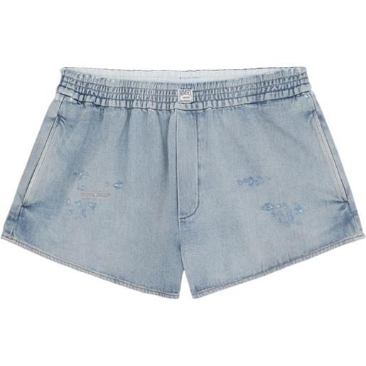 MM6 Maison Margiela shorts con vita elasticizzata - blu