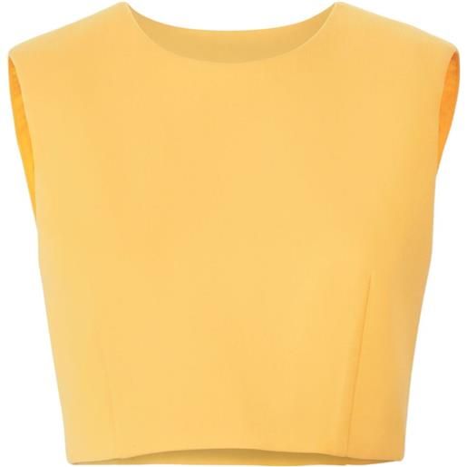 Carolina Herrera top smanicato - giallo