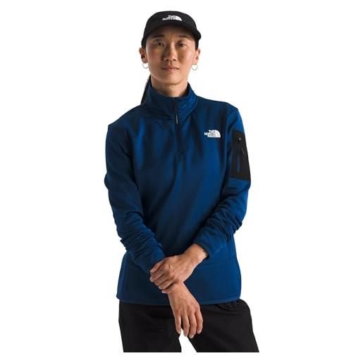 The North Face nf0a8brmf1t w mistyescape 1/4 zip fleece maglia lunga donna estate blue/tnf black taglia l