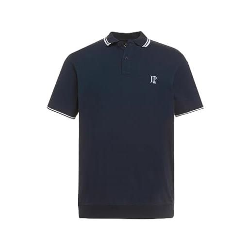 JP 1880 polo corte in piqué, a mezza manica, fino a 8 xl maglia, blu notte, xxxxxl uomo
