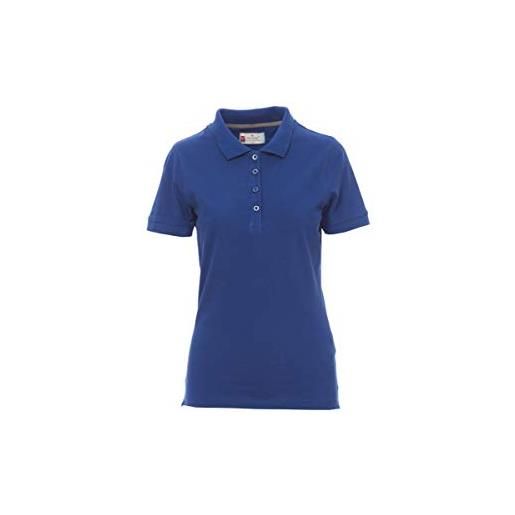 Ergos Workwear payper - venice lady polo sfiancata da donna in cotone piquet 200 gr colore: blu royal, taglia: m