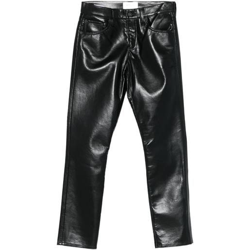 AGOLDE pantaloni in pelle - nero