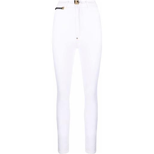 Philipp Plein joggers a vita alta - bianco