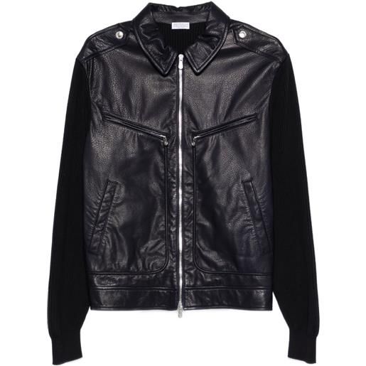 Brunello Cucinelli giacca con zip - blu