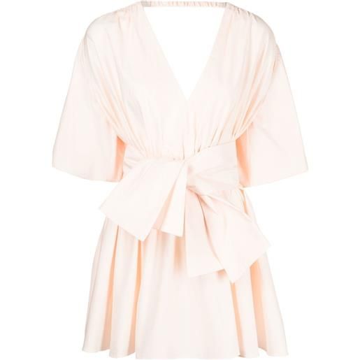 Acler abito corto con nodo - rosa