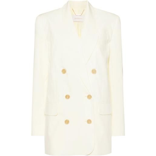 ZIMMERMANN blazer doppiopetto - giallo