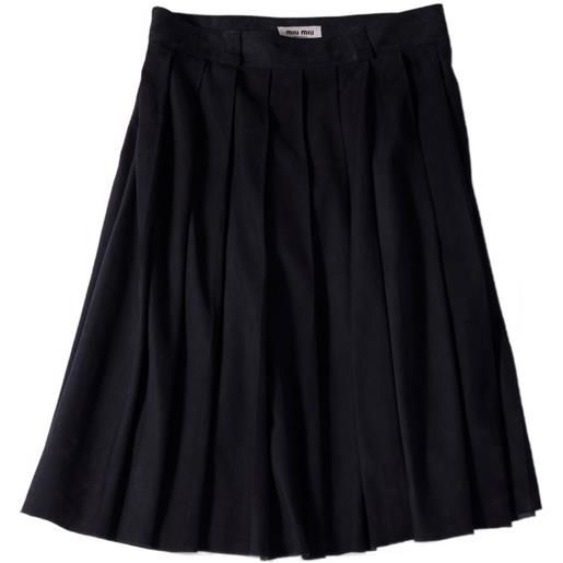 Miu Miu gonna midi plissettata - blu