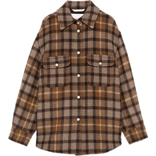 Marc O'Polo giacca-camicia a quadri - marrone