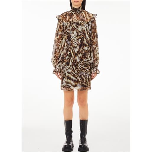 LIUJO liu jo abito con stampa animalier, marrone