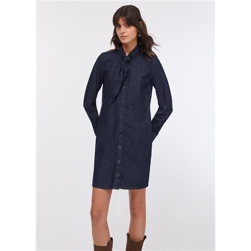 LIUJO liu jo abito chemisier in denim, lavaggio classico