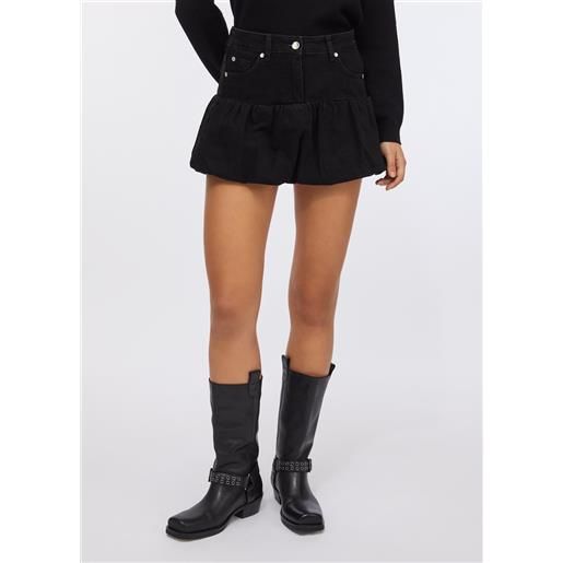 LIUJO liu jo minigonna in denim, denim nero