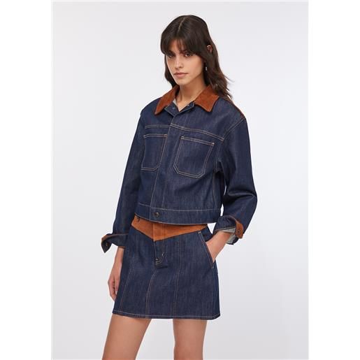 LIUJO liu jo giacca liu jo better in denim, lavaggio classico