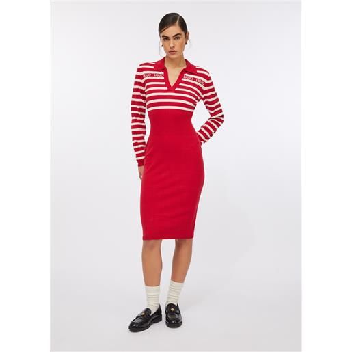 LIUJO liu jo abito a righe in maglia, rosa
