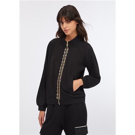 LIUJO liu jo felpa liu jo better, nero