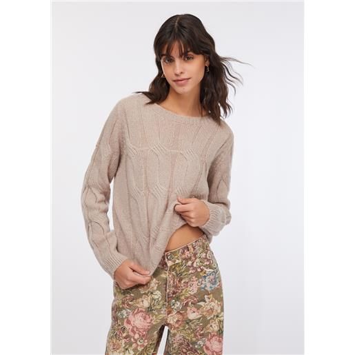 LIUJO liu jo maglia in misto alpaca, rosa