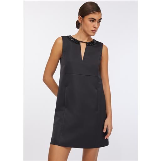 LIUJO liu jo abito corto in taffetà, nero