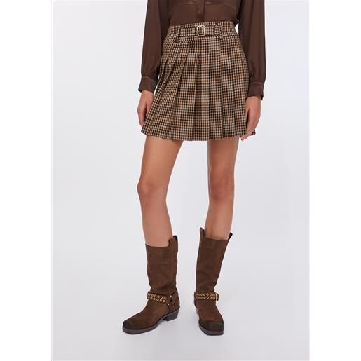 LIUJO liu jo minigonna a pieghe, beige