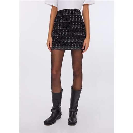 LIUJO liu jo minigonna in misto lana, nero