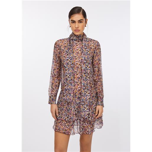 LIUJO liu jo abito a fiori in chiffon di seta, floreale