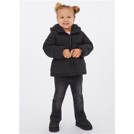 LIUJO liu jo giaccone imbottito con cappuccio, nero