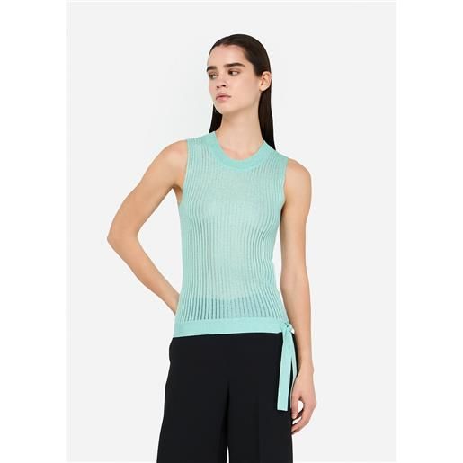 LIUJO liu jo top in maglia lurex®, verde acqua
