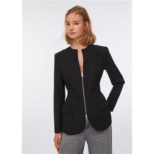 LIUJO liu jo blazer con zip, nero