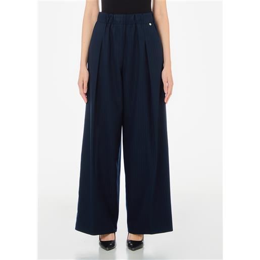 LIUJO liu jo pantaloni gessati, blu