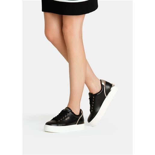 LIUJO liu jo sneakers platform in pelle, nero